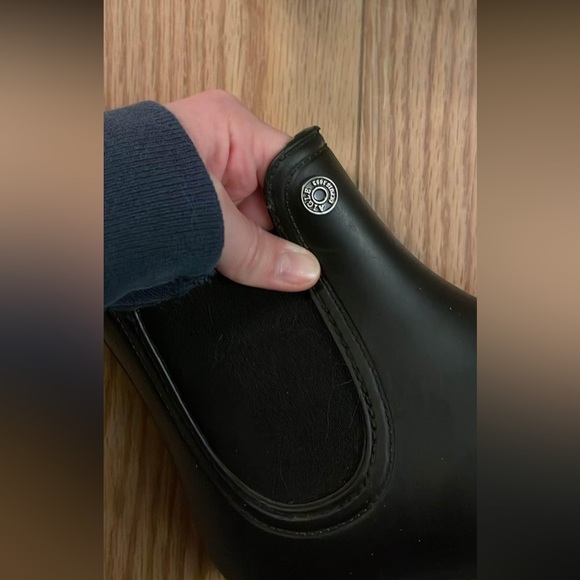 Aigle black boots in rubber - size 6.5 - Picture 2 of 2